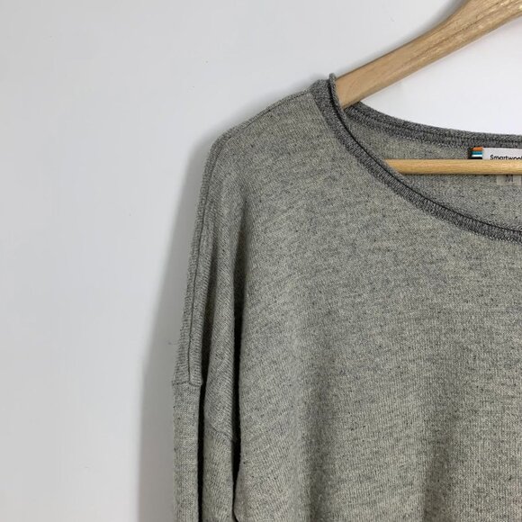 Smartwool Women's Akamina Pocket Two-Tone Gray Wool Blend Sweater Size‎ M - Picture 3 of 10